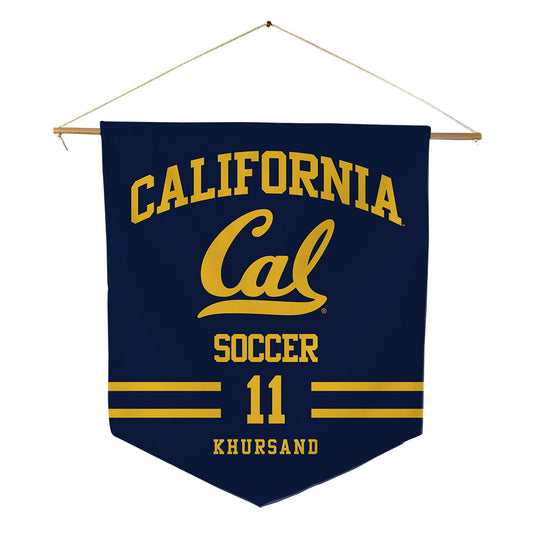 UC Berkeley - NCAA Women's Soccer : Elhom Khursand - Pennant - 18" x 21"-0