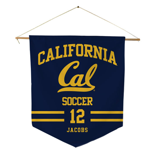 UC Berkeley - NCAA Men's Soccer : Adrian Jacobs - Pennant - 18" x 21"-0