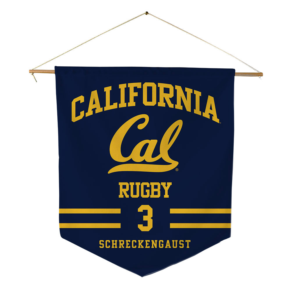 UC Berkeley - NCAA Men's Rugby : William Schreckengaust - Pennant - 18" x 21"-0