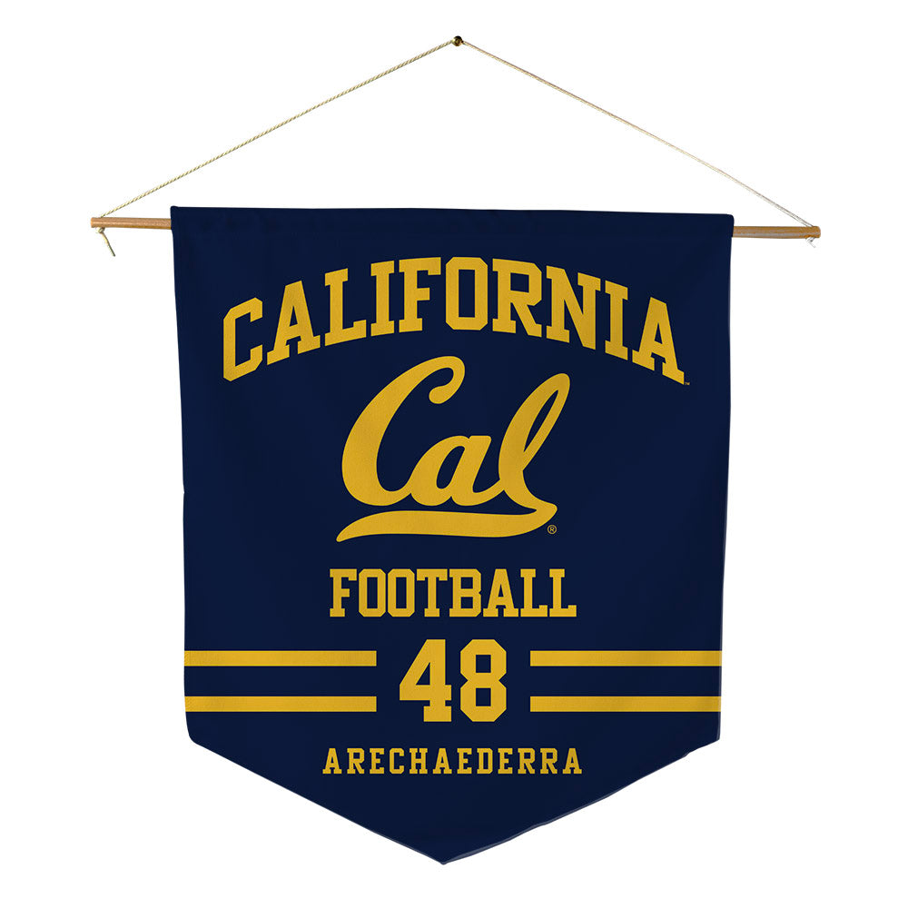 UC Berkeley - NCAA Football : Ewan Arechaederra - Pennant - 18" x 21"-0