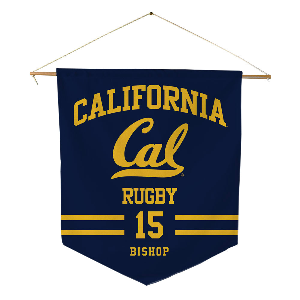UC Berkeley - NCAA Men's Rugby : Julian Bishop - Pennant - 18" x 21"-0