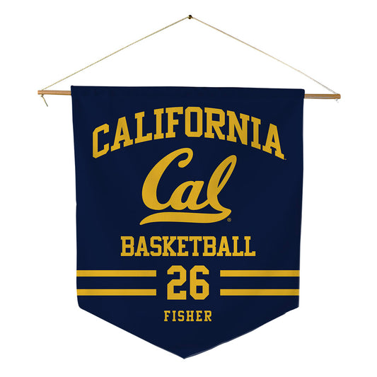 UC Berkeley - NCAA Men's Basketball : BJ Fisher - Pennant - 18" x 21"-0