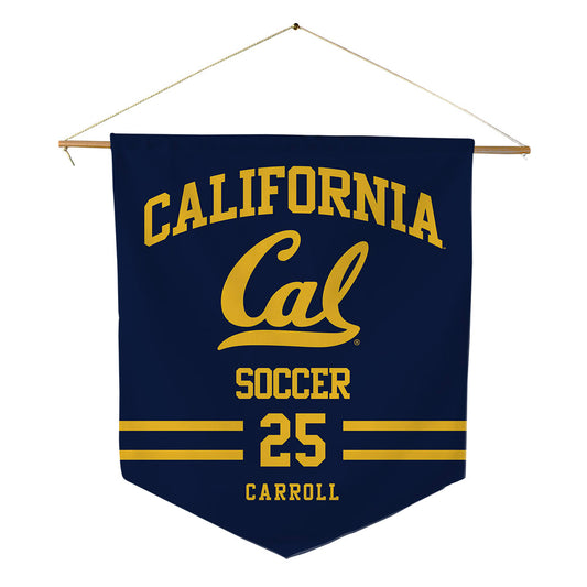 UC Berkeley - NCAA Women's Soccer : Campbell Carroll - Pennant - 18" x 21"-0