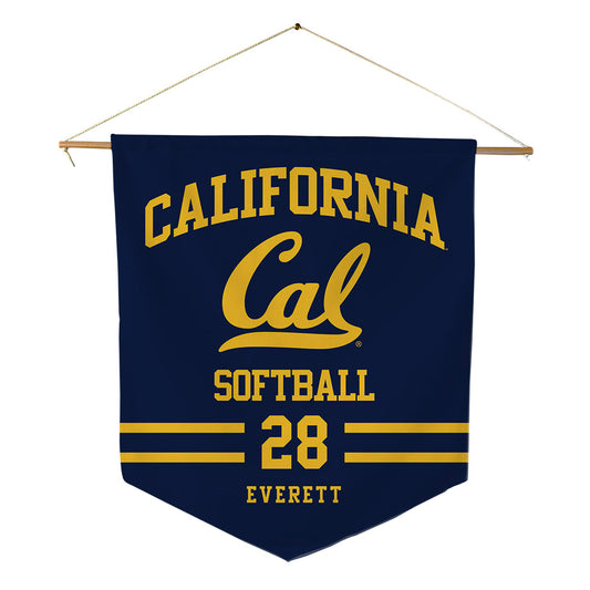 UC Berkeley - NCAA Softball : Sophia Everett - Pennant - 18" x 21"-0