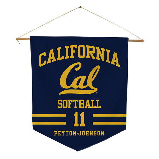 UC Berkeley - NCAA Softball : Nina Peyton-Johnson - Pennant - 18" x 21"-0