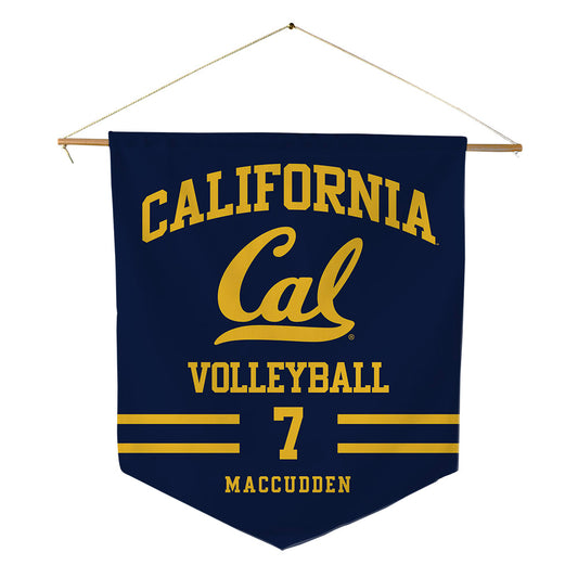 UC Berkeley - NCAA Women's Volleyball : Siena MacCudden - Pennant - 18" x 21"-0