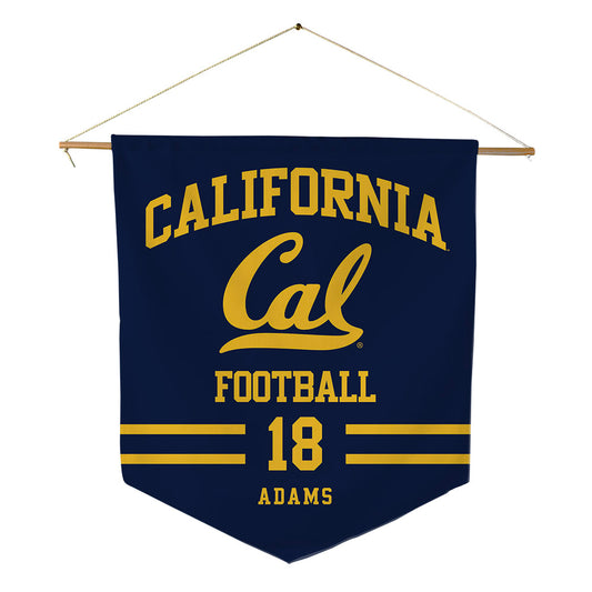 UC Berkeley - NCAA Football : Quaron Adams - Pennant - 18" x 21"-0