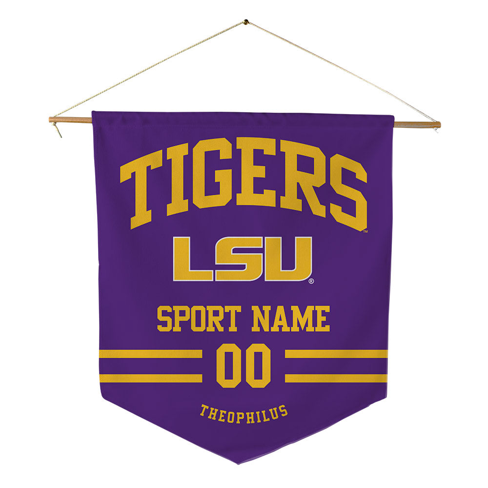 LSU - NCAA Baseball : Zion Theophilus - Pennant - 18" x 21"-0