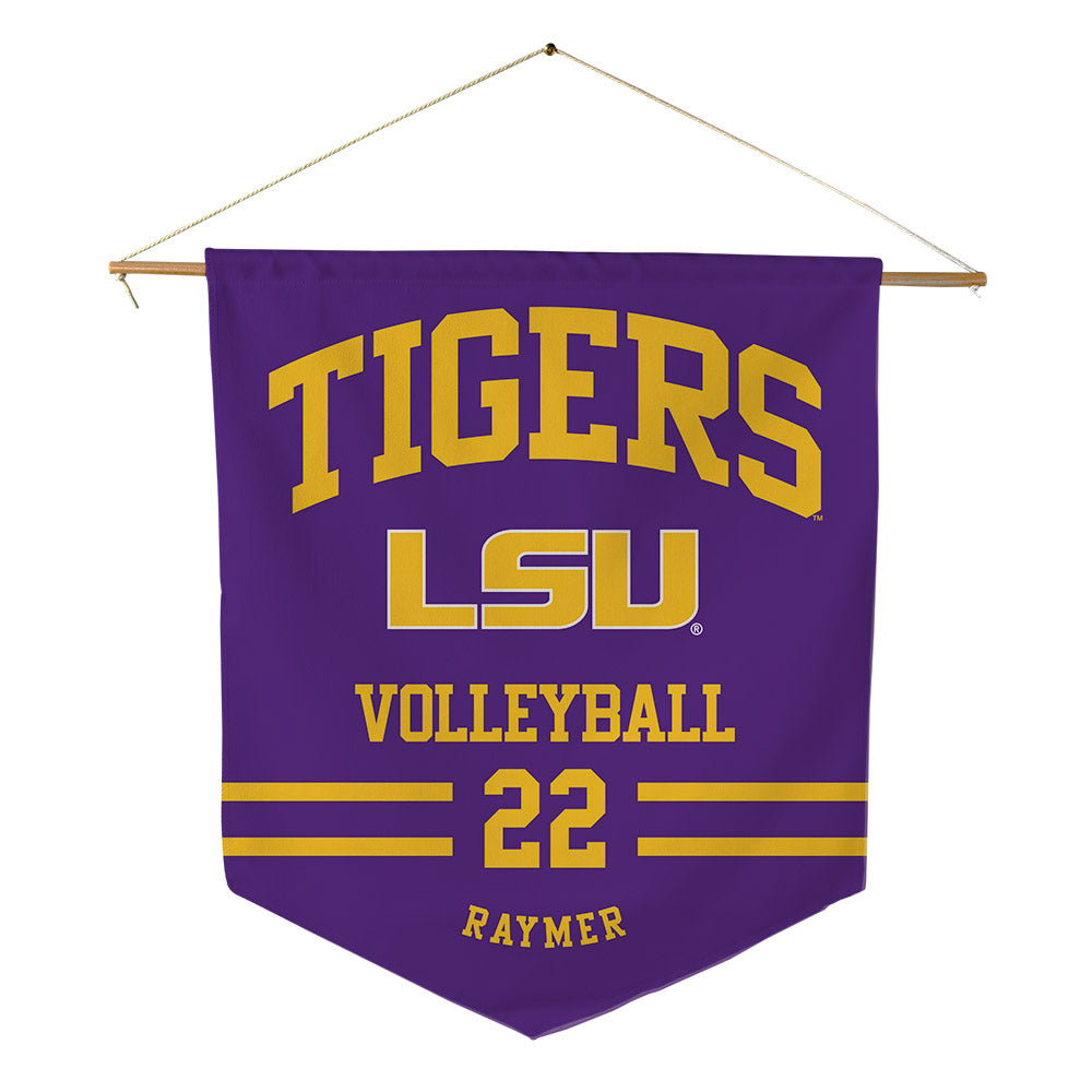 LSU - NCAA Women's Volleyball : Katie Raymer - Pennant - 18" x 21"-0