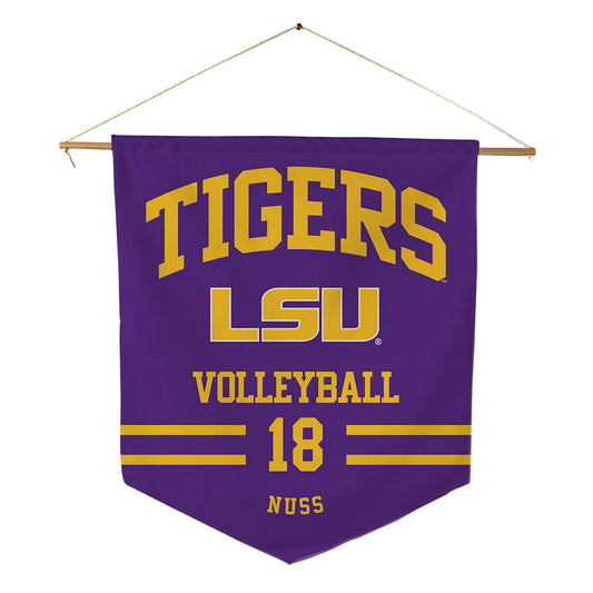 LSU - NCAA Women's Volleyball : Remi Nuss - Pennant - 18" x 21"-0