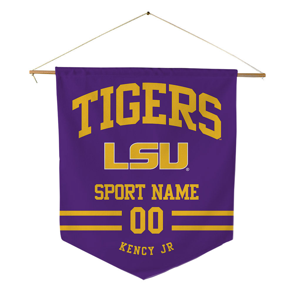 LSU - NCAA Football : David Kency Jr - Pennant - 18" x 21"-0