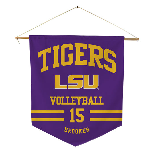 LSU - NCAA Women's Volleyball : Lauren Brooker - Pennant - 18" x 21"-0