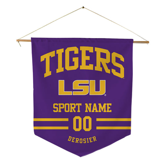 LSU - NCAA Men's Track & Field : Joseph DeRosier - Pennant - 18" x 21"-0