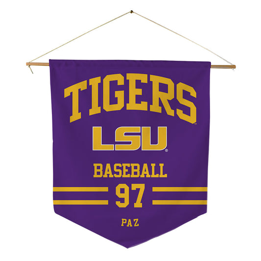LSU - NCAA Baseball : Marcos Paz - Pennant - 18" x 21"-0