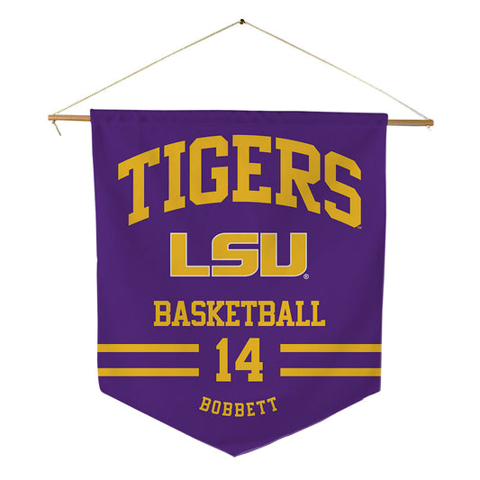 LSU - NCAA Men's Basketball : Jaden Bobbett - Pennant - 18" x 21"-0