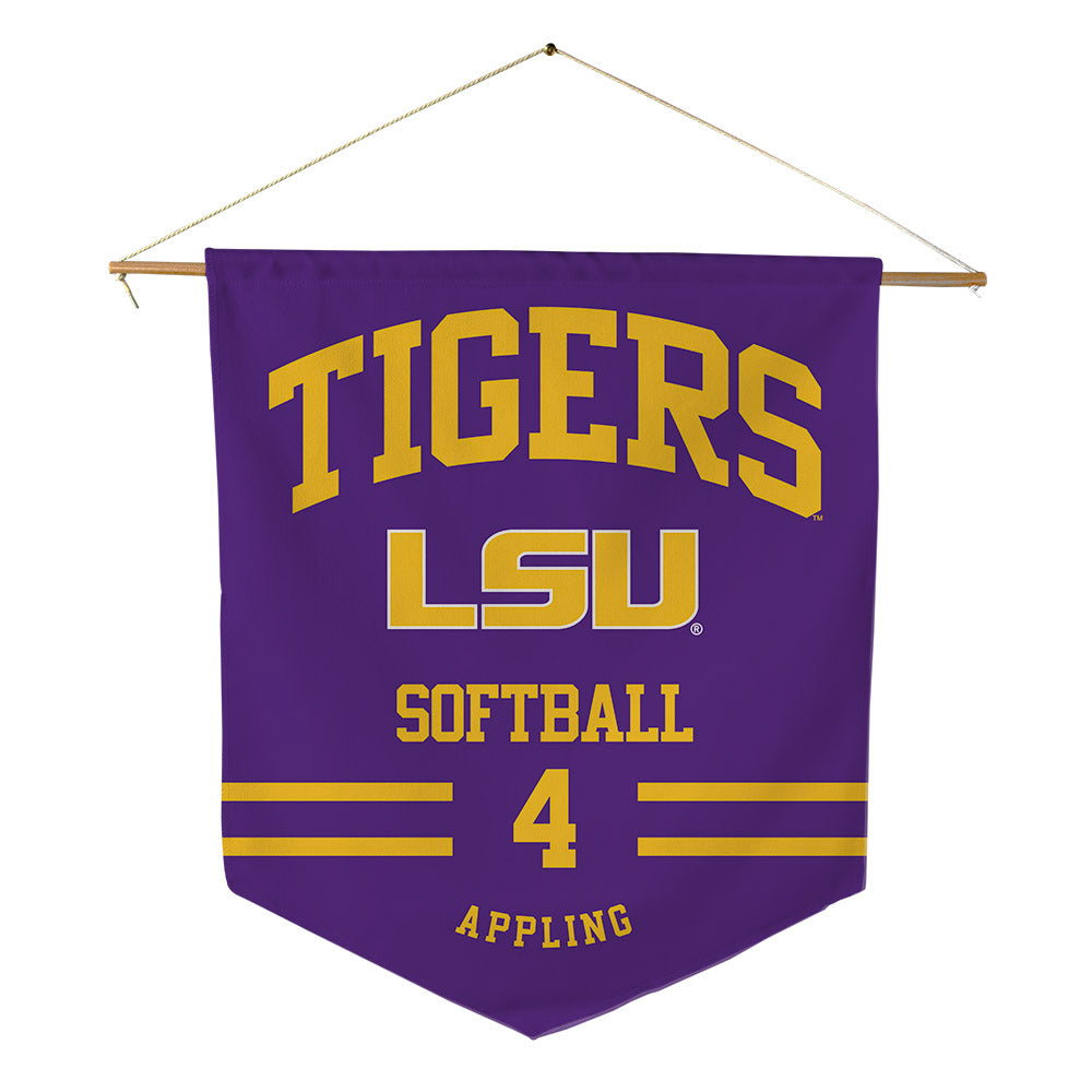 LSU - NCAA Softball : Gradie Appling - Pennant - 18" x 21"-0