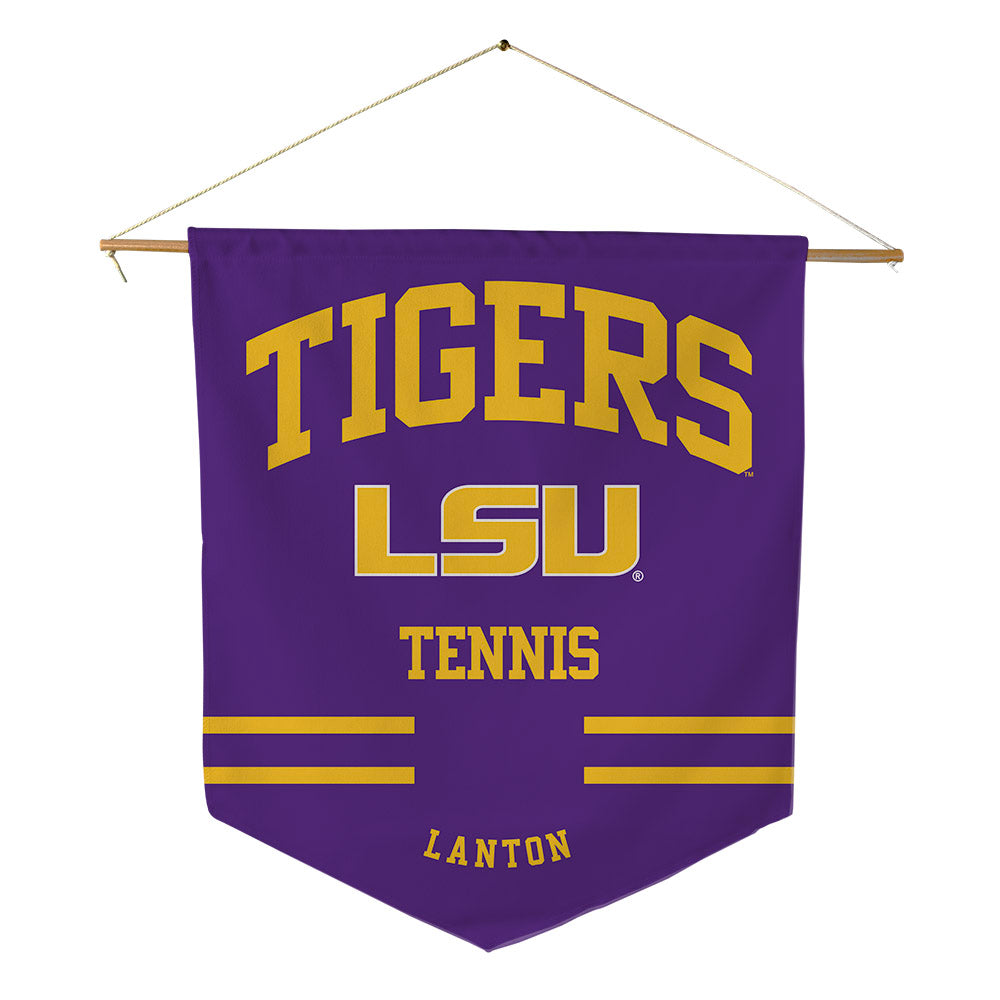 LSU - NCAA Women's Tennis : Addison Lanton - Pennant - 18" x 21"-0