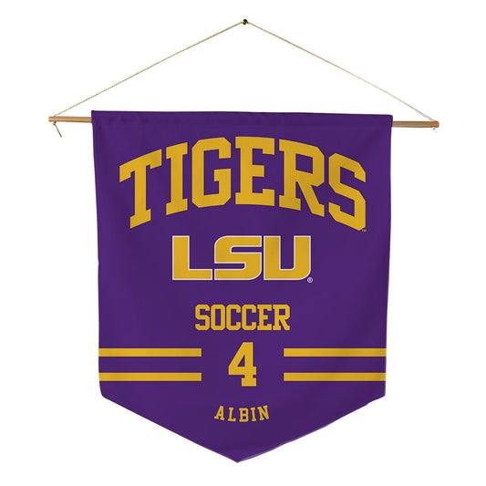 LSU - NCAA Women's Soccer : Ryleigh Albin - Pennant - 18" x 21"-0