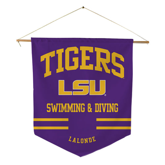 LSU - NCAA Women's Swimming & Diving : Morgan Lalonde - Pennant - 18" x 21"-0
