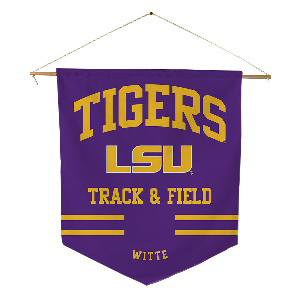 LSU - NCAA Men's Track & Field : Johnathan Witte - Pennant - 18" x 21"-0