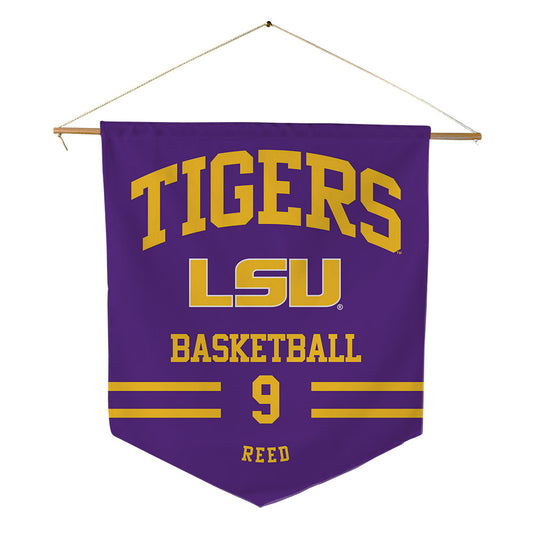 LSU - NCAA Men's Basketball : Jalen Reed - Pennant - 18" x 21"-0