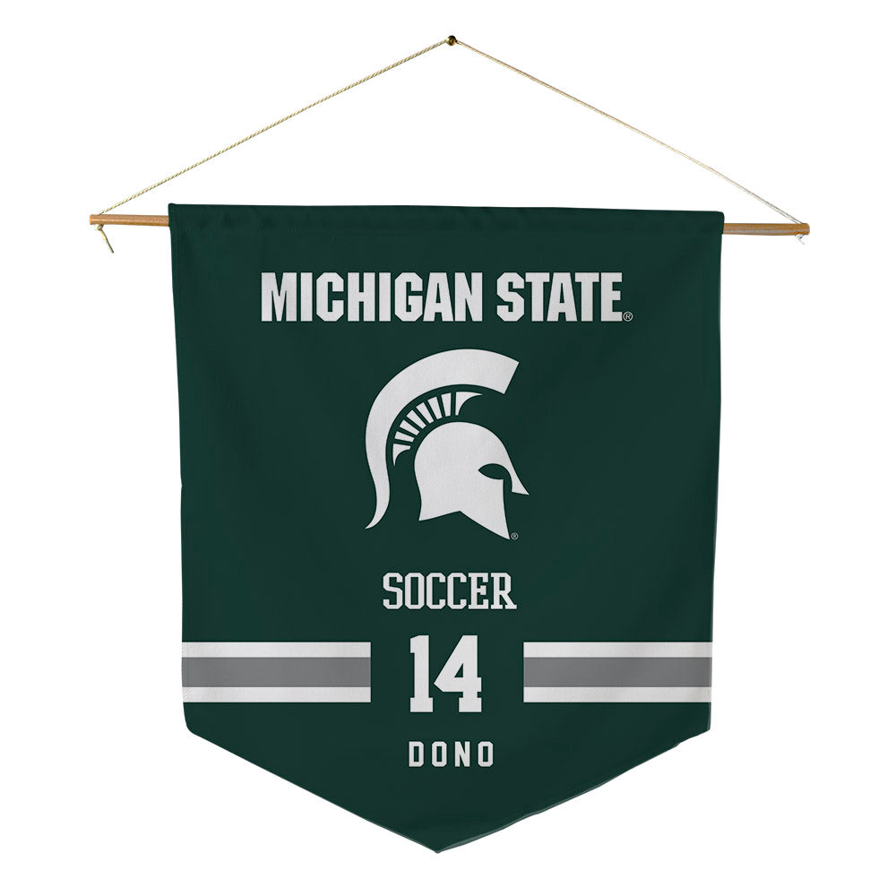 Michigan State - NCAA Men's Soccer : Dominic Dono - Pennant - 18" x 21"-0