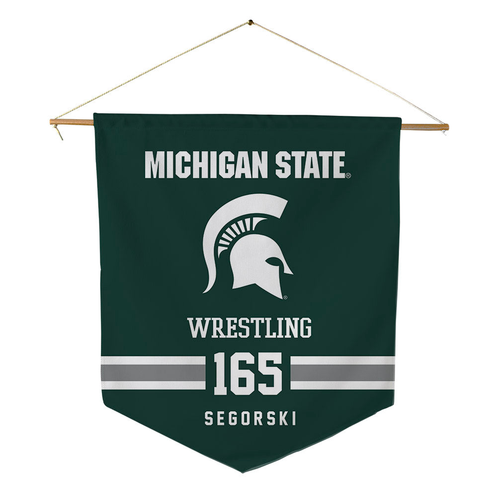 Michigan State - NCAA Wrestling : Owen Segorski - Pennant - 18" x 21"-0