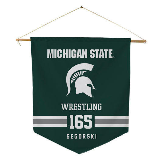 Michigan State - NCAA Wrestling : Owen Segorski - Pennant - 18" x 21"-0