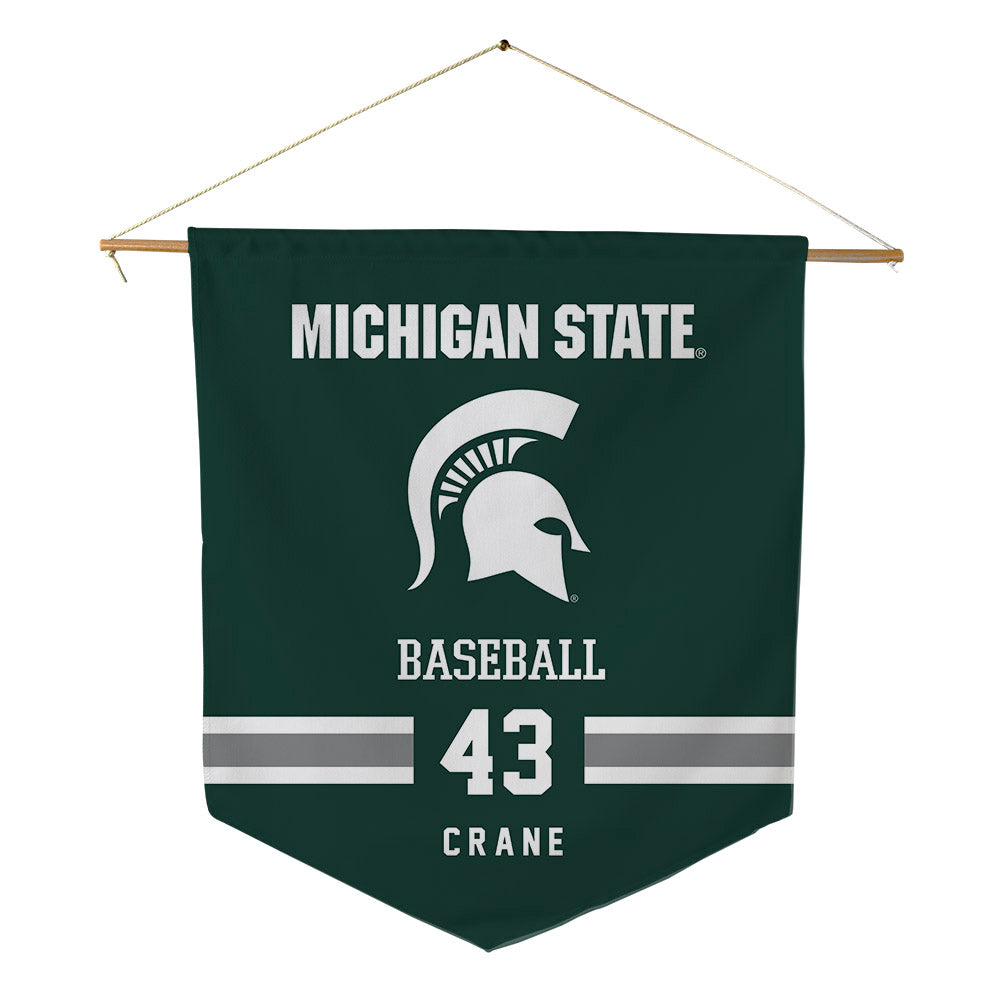 Michigan State - NCAA Baseball : Bobby Crane - Pennant - 18" x 21"-0