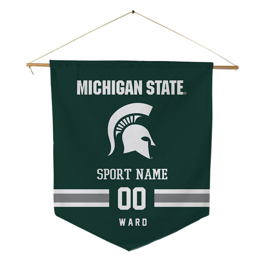 Michigan State - NCAA Men's Ice Hockey : Cole Ward - Pennant - 18" x 21"-0