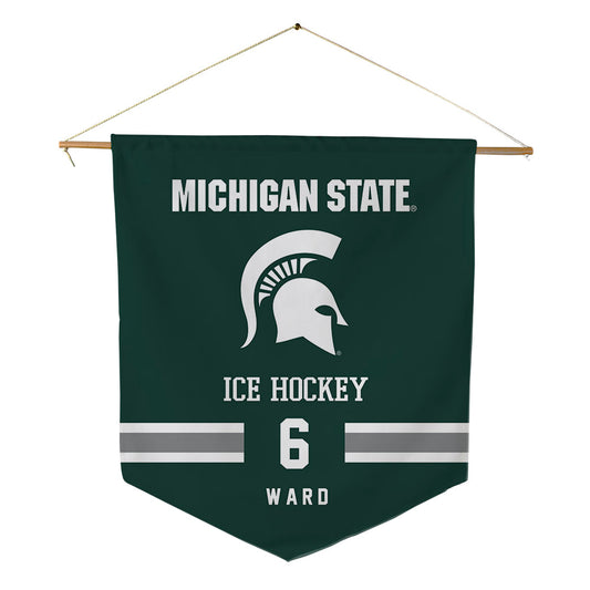 Michigan State - NCAA Men's Ice Hockey : Cole Ward - Pennant - 18" x 21"-0