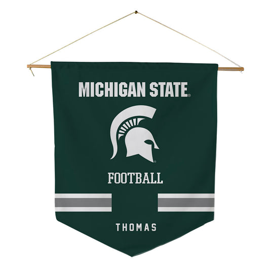 Michigan State - NCAA Football : Brayden Thomas - Pennant - 18" x 21"-0