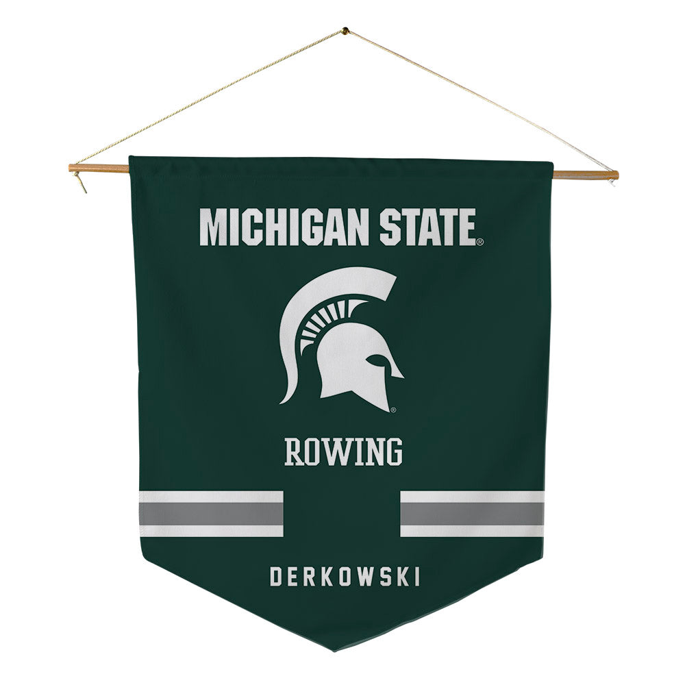 Michigan State - NCAA Women's Rowing : Isabelle Derkowski - Pennant - 18" x 21"-0
