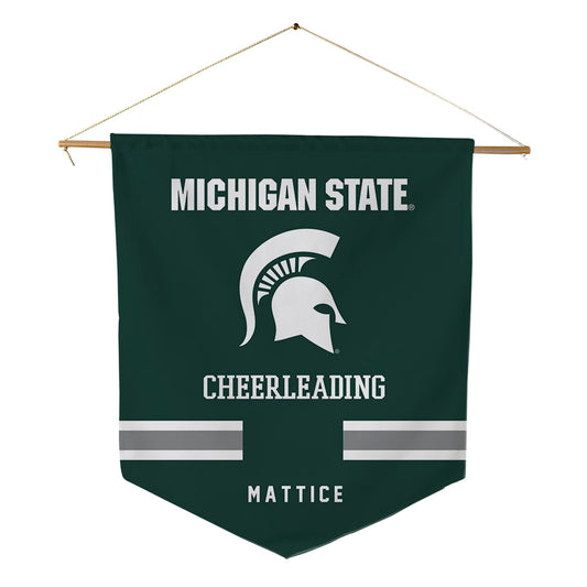 Michigan State - NCAA Cheerleading : Jack Mattice - Pennant - 18" x 21"-0