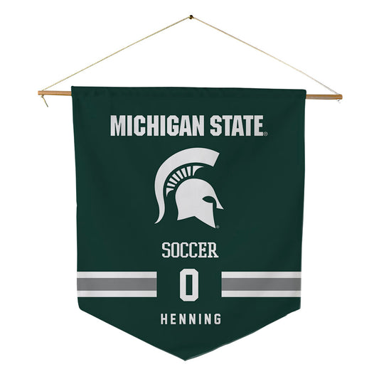 Michigan State - NCAA Women's Soccer : Noelle Henning - Pennant - 18" x 21"-0
