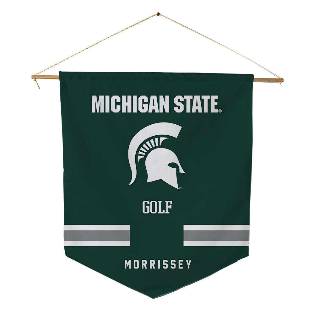 Michigan State - NCAA Men's Golf : Pierce Morrissey - Pennant - 18" x 21"-0