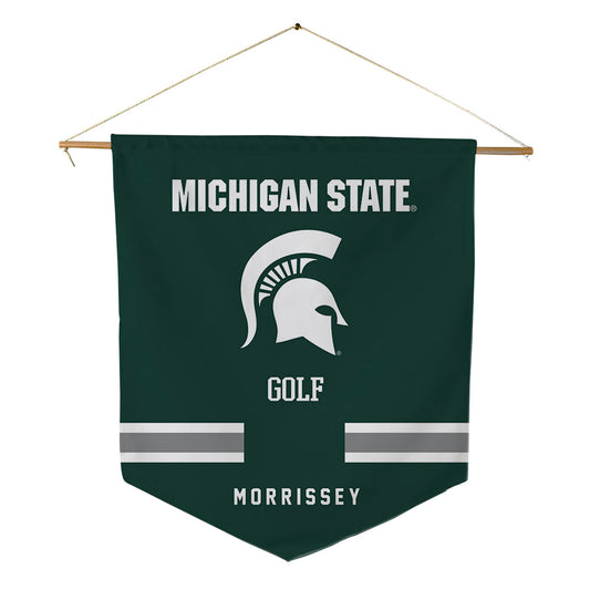 Michigan State - NCAA Men's Golf : Pierce Morrissey - Pennant - 18" x 21"-0