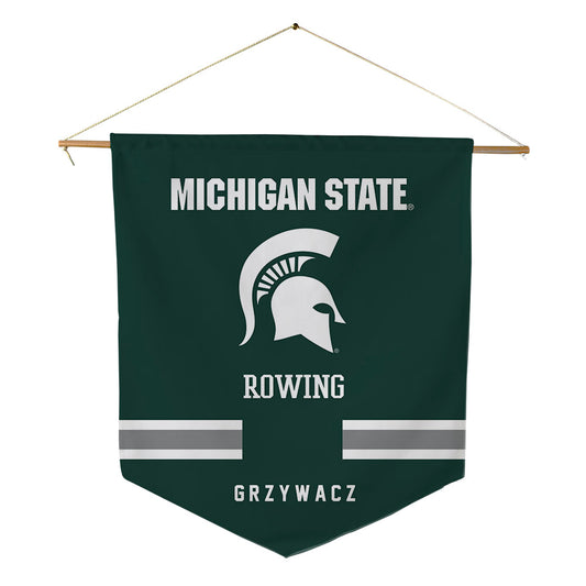 Michigan State - NCAA Women's Rowing : Megan Grzywacz - Pennant - 18" x 21"-0