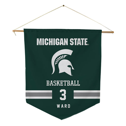 Michigan State - NCAA Men's Basketball : Cam Ward - Pennant - 18" x 21"-0