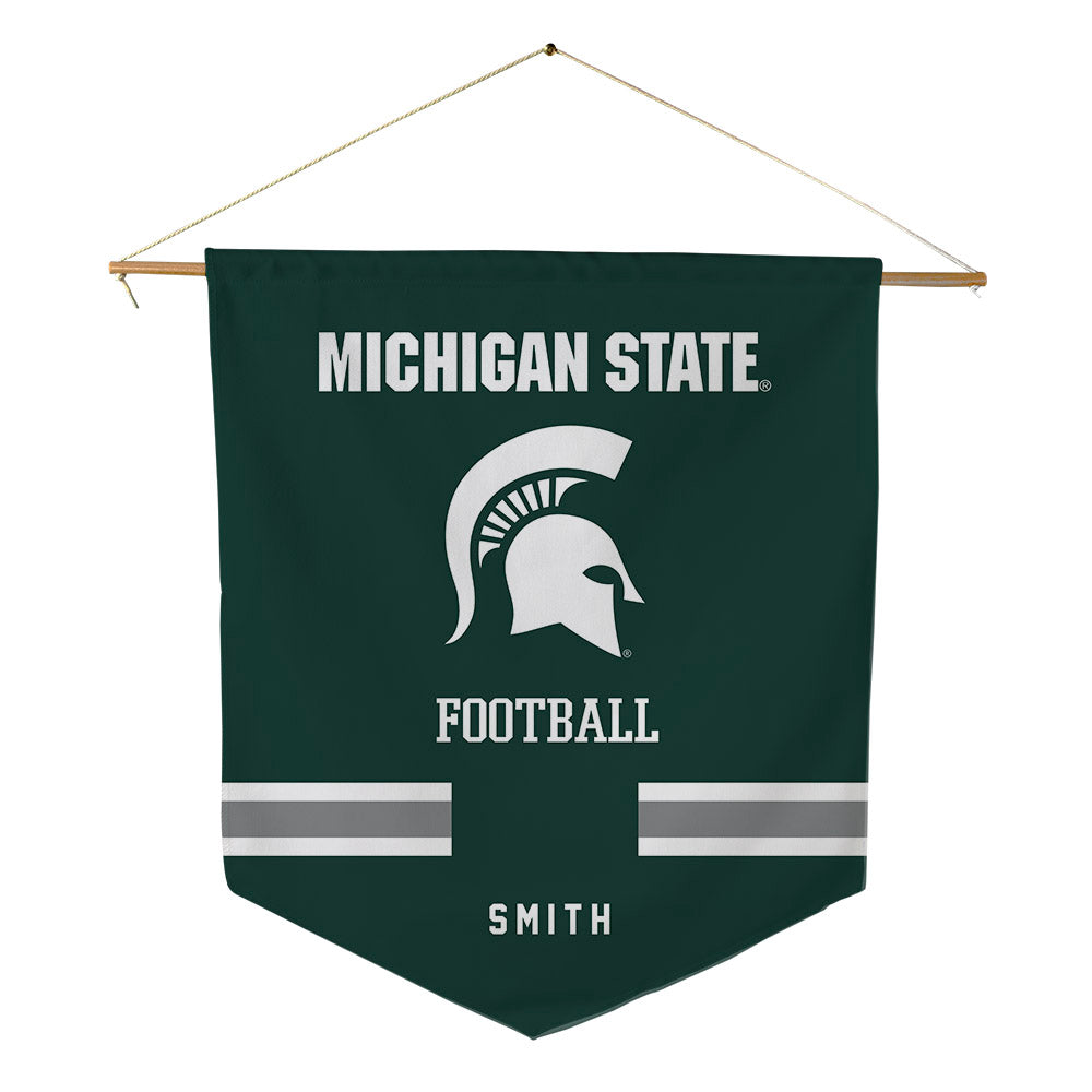 Michigan State - NCAA Football : KK Smith - Pennant - 18" x 21"-0