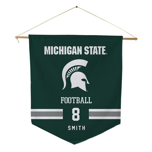 Michigan State - NCAA Football : Kaleb Smith - Pennant - 18" x 21"-0