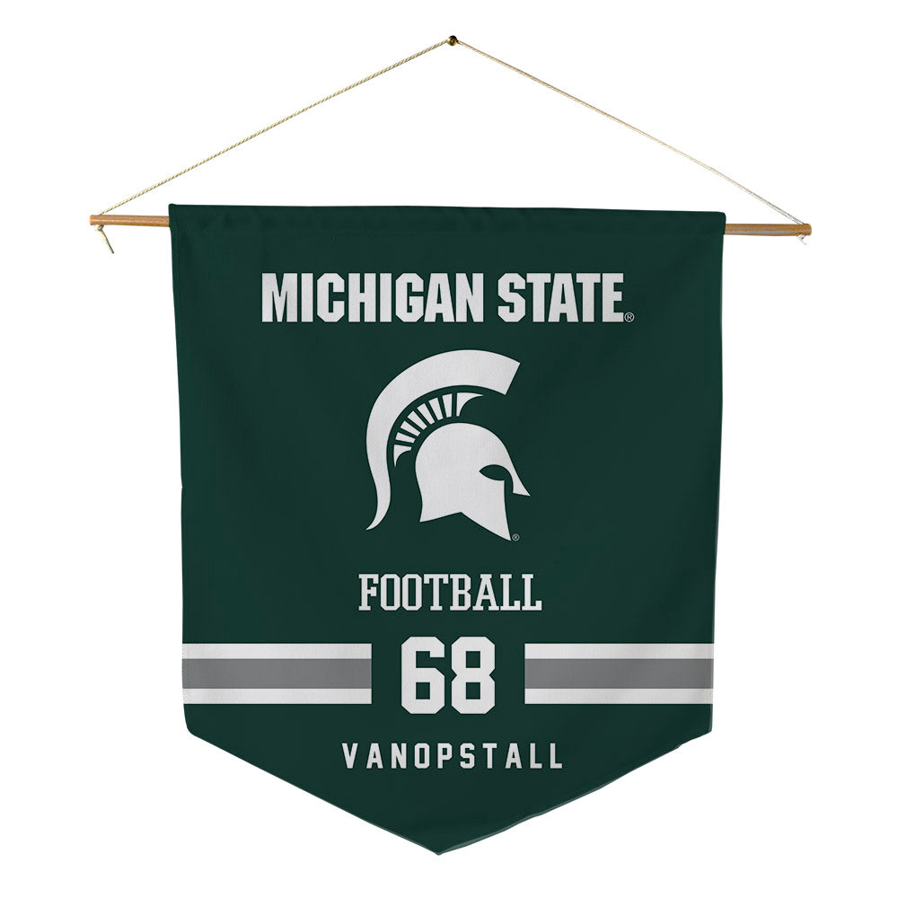 Michigan State - NCAA Football : Daniel VanOpstall - Pennant - 18" x 21"-0