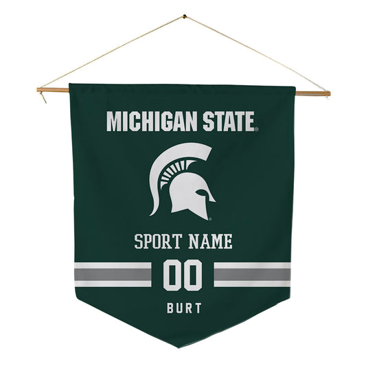 Michigan State - NCAA Football : Nijhay Burt - Pennant - 18" x 21"-0
