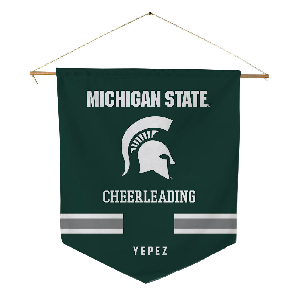 Michigan State - NCAA Cheerleading : Edwin Yepez - Pennant - 18" x 21"-0
