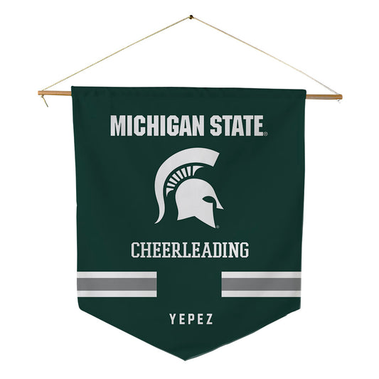 Michigan State - NCAA Cheerleading : Edwin Yepez - Pennant - 18" x 21"-0
