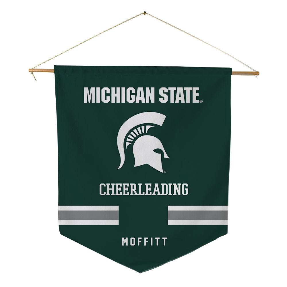 Michigan State - NCAA Cheerleading : Colin Moffitt - Pennant - 18" x 21"-0