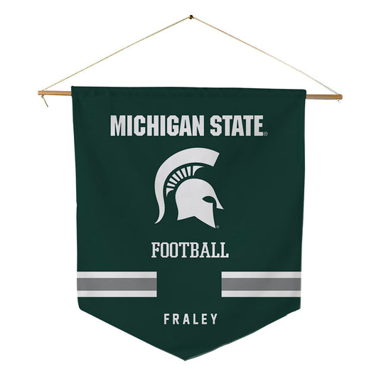 Michigan State - NCAA Football : Trent Fraley - Pennant - 18" x 21"-0