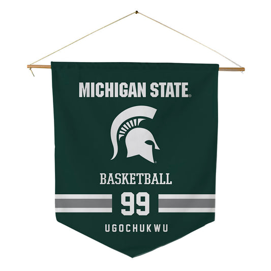 Michigan State - NCAA Men's Basketball : Divine-Collins Ugochukwu - Pennant - 18" x 21"-0