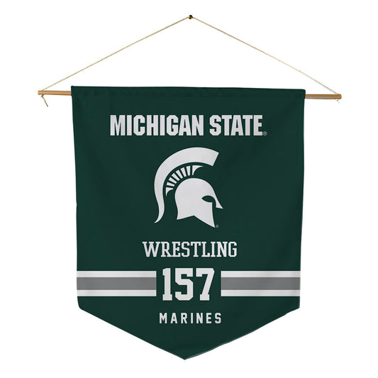 Michigan State - NCAA Wrestling : Darius Marines - Pennant - 18" x 21"-0