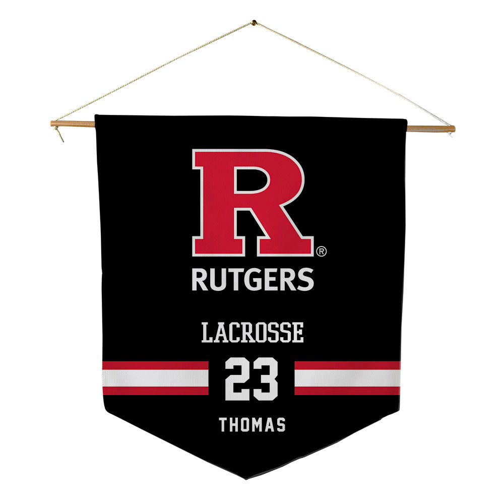 Rutgers - NCAA Women's Lacrosse : Charlee Thomas - Pennant - 18" x 21"-0